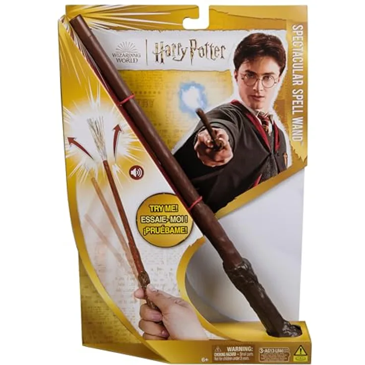 Spin Master Harry Potter Zauberstab, Zauberstab mit Vibrationseffekt und Sound, 31 cm, für Kinder ab 6 Jahren
