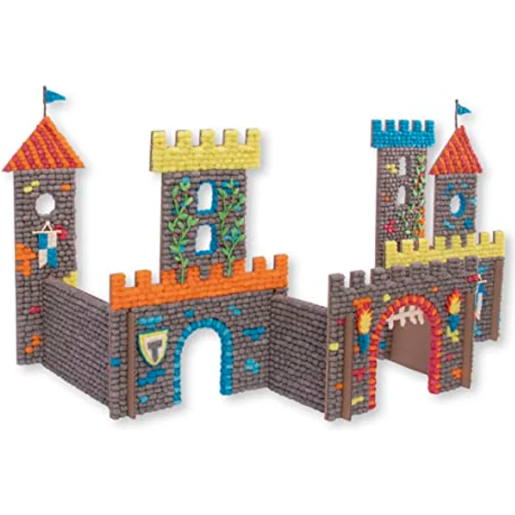 PlayMais® MOSAIC BIG WORLD CASTLE - Bastel-Set für Kinder ab 3 Jahren | Motorik-Spielzeug mit 8.000 Basteln & Lernen + | Fördert Kreativität & Feinmotorik……… – Bild 3