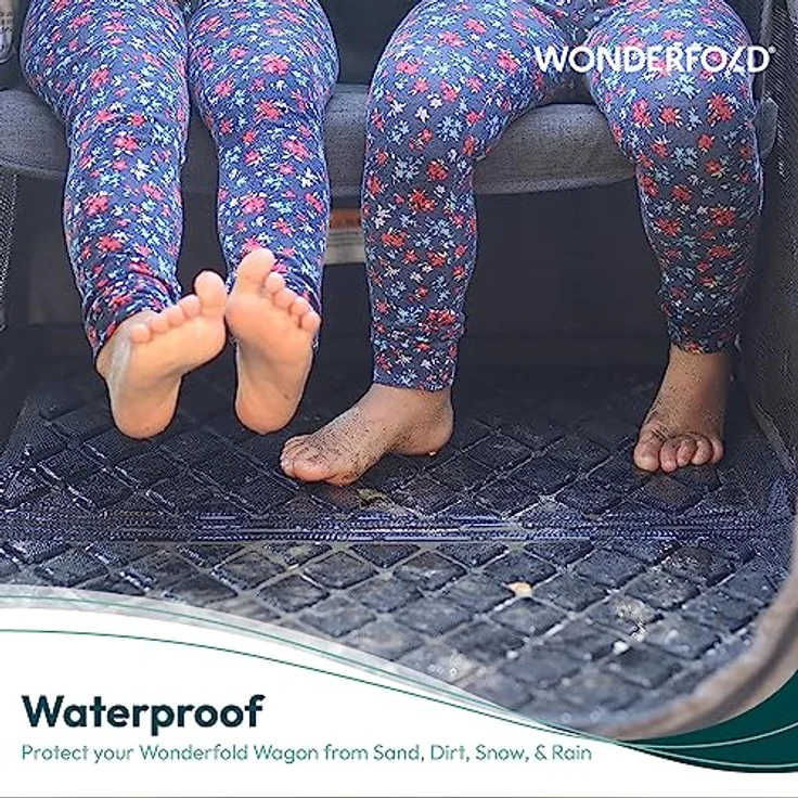 WonderFold Allwettermatte Black, robuste, wasserabweisende Matte mit rutschfester Oberfläche und erhöhten Rändern für W2 Modelle – Bild 4