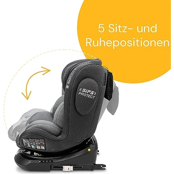 Osann Autokindersitz Osann Swift360 S i-Size, 360 Grad drehbarer Reboarder, ab: Geburt, verschiedene Farben – Bild 8