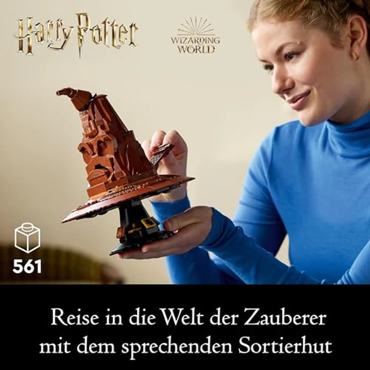 LEGO Der Sprechende Hut, Hogwarts-Modell für Erwachsene mit 31 Klangkombinationen, Sortiert Dich in Dein Hogwarts Haus 76429 – Bild 2