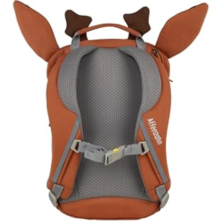 Affenzahn Kleiner Freund Kindergartenrucksack, 26 cm, braun, mit Brustgurt und praktischem Reißverschluss – Bild 4
