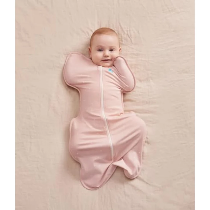 Love To Dream™ Swaddle UP™, Größe S (3,5–6 kg), Twinkle Powder Blue, 1,0 Tog für Frühling & Sommer, waschbare Baumwolle, Doppelreißverschluss – Bild 2