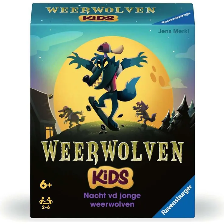 Ravensburger Brettspiel Werwölfe Kinder, Nacht der jungen Werwölfe, strategisches Soielvergnügen für die ganze Familie