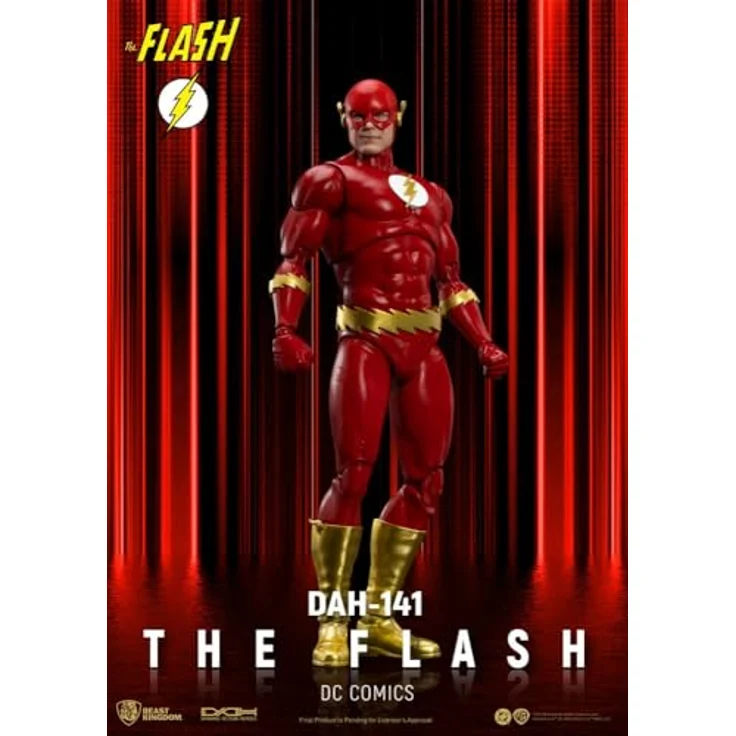 Beast Kingdom Toys DC Comics Actionfigur The Flash, 20 cm mit Austausch- und Zubehörteilen in bedruckter Box – Bild 1