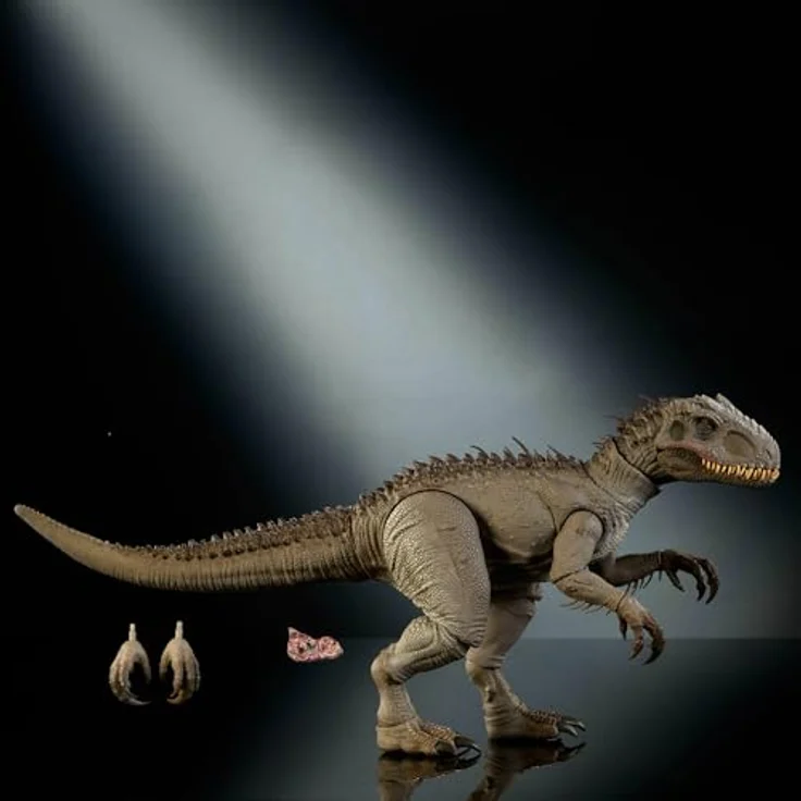 Mattel Jurassic World Hammond Collection Indominus Rex, große bewegliche Actionfigur, 66 cm, mit austauschbaren Krallen und Ortungsimplantat, Mehrfarbig – Bild 5