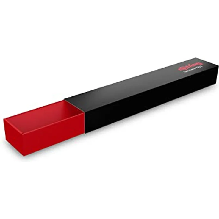 Rotring Feinminenstift, vollmetallischer Körper mit sechseckigem Schaft, Silber und Rot – Bild 7