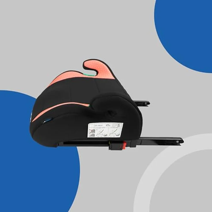 Petex Kindersitzerhöhung Max Plus, ab: 6 Jahren, ISOFIX-Befestigung & 3-Punkt-Gurt, ergonomisches Design, HDPE-Kunststoff, schwarz – Bild 5