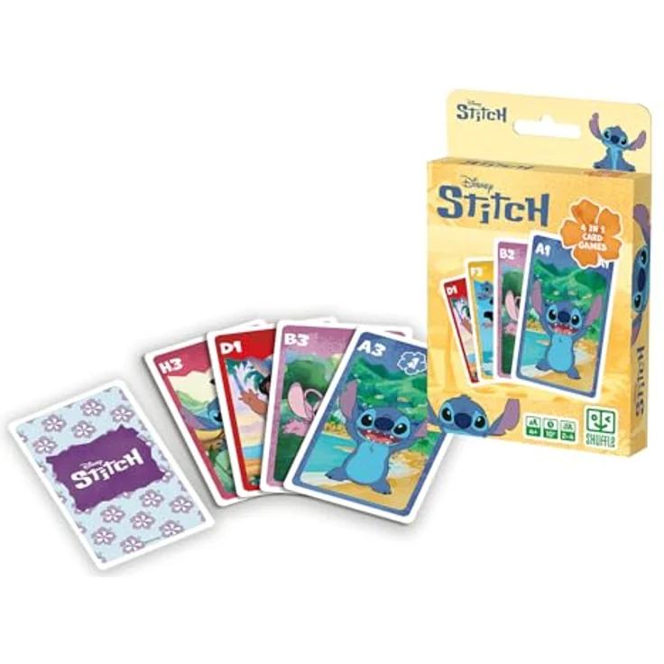 Cartamundi Bicycle - Disney Stitch - FSC Quartett, Kartenspiel für Kinder ab 3 Jahren, mit verschluckbaren Kleinteilen – Bild 5