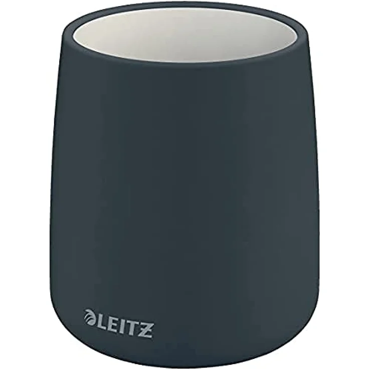 Leitz Stifteköcher, Stiftehalter aus Keramik, Samtgrau, Cosy-Serie, 53290089 – Bild 1