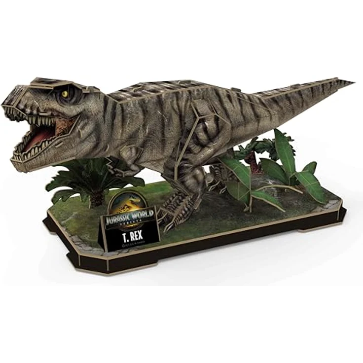 Revell Jurassic World Rebirth-T.Rex, 3D-Puzzle mit Dioramaplatte für Dinosaurier-Fans – Bild 4