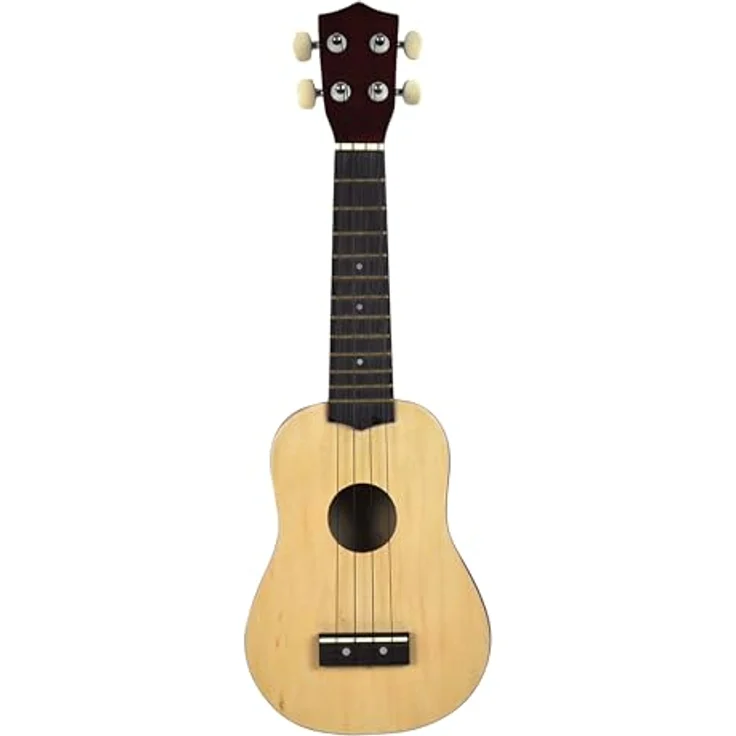Kindergitarre Holz NATUR (Ukulele) – Bild 3