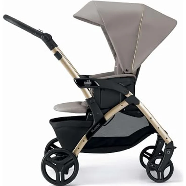 CAM Sistema Modulare 877021 C951 Fluido, Buggy für Kinder bis 48 Monate, leicht und kompakt, mit Adapter für Babyschale und Wickeltasche – Bild 5