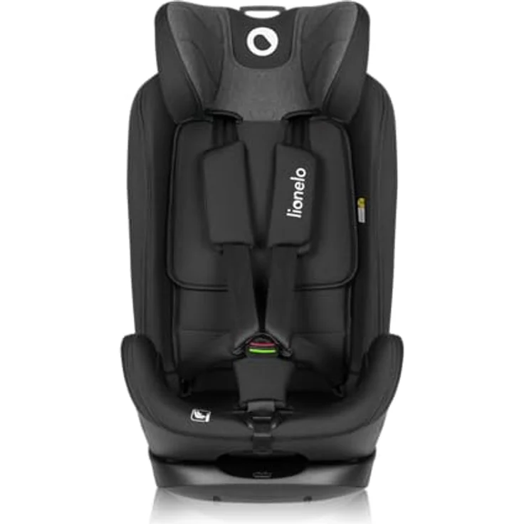 Lionelo Kindersitz Harper i-Size, mit Isofix und Top Tether, 76-150 cm, 5-Punkt-Gurt, verstärkter Seitenaufprallschutz, Black Carbon Grey – Bild 3