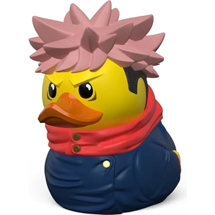 TUBBZ First Edition: Jujutsu Kaisen - Yuji Itadori Cosplaying Rubber Duck Vinyl Figure, ca. 9 cm groß, ideal für Sammler und zur Dekoration – Bild 1