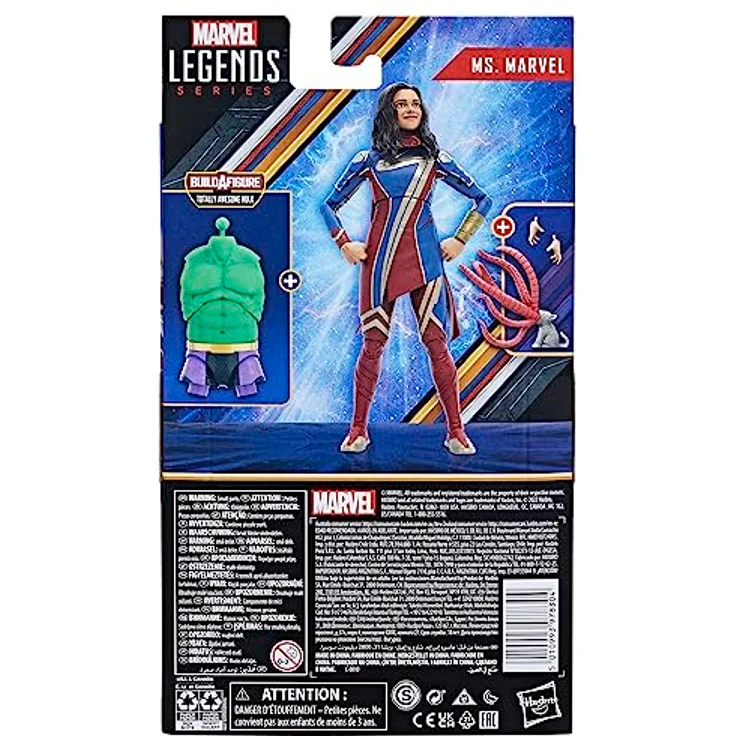 Marvel Legends Series Ms. Marvel, 15 cm große Action-Figur mit 4 Accessoires und "Build-A-Figure" Element, inspiriert von Marvel Studios' The Marvels – Bild 3