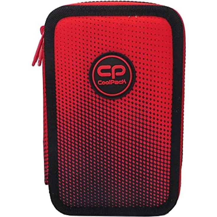 CoolPack XXL pencil case, 3-compartment school pencil case, triple pencil case, ombre gradient cranberry pencil case, 44-piece filled pencil case, 3-tier, red, Pencil case – Bild 2