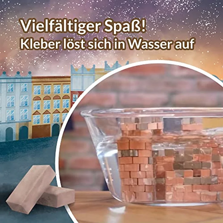 Brick Trick Harry Potter Ollivanders Zauberstabladen, LEGO-Set mit 93% natürlichen Materialien und wiederverwendbarem Kleber, 93 Teile – Bild 3