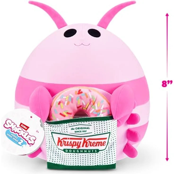 Snackles Serie 2, 20 cm Snackle (Lily), kuschelig-weiches Plüschspielzeug mit lizenziertem Snackmarken-Accessoire – Bild 3