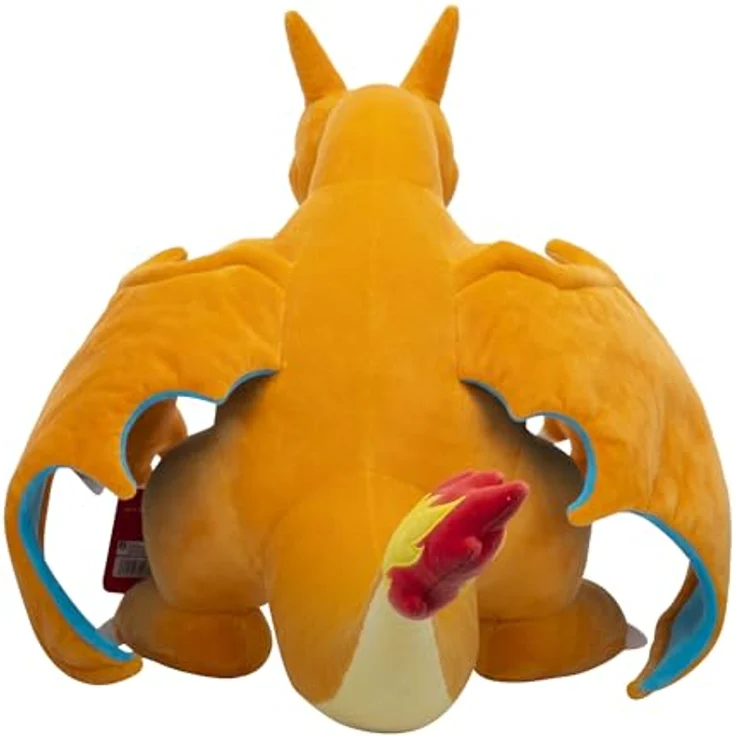 Jazwares Plüschfigur Pokémon Glurak Plüsch 60cm Kuscheltier, weiches und kuscheliges Pokémon Kuscheltier – Bild 3