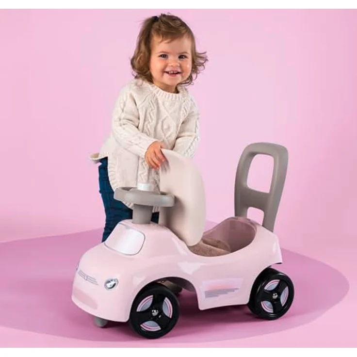 Smoby Mein erstes Auto, wendiges Rutscherfahrzeug mit Hupenlenkrad, Rückenstütze, Kippschutz und Staufach, für Kinder ab 10 Monaten – Bild 5