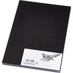 folia 6390 - Tonpapier schwarz, DIN A3, 130 g/qm, 50 Blatt - zum Basteln und kreativen Gestalten von Karten, Fensterbildern und für Scrapbooking