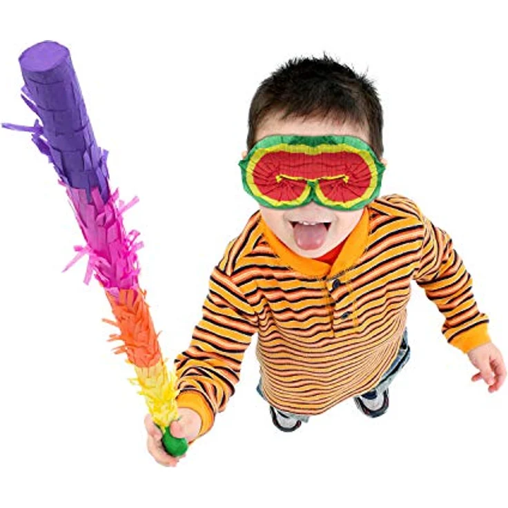 Pinata Party-Dekoration zum Befüllen mit Süßigkeiten für Kinder-Geburtstag Hochzeit Feier (Augenmaske und Stab) – Bild 4