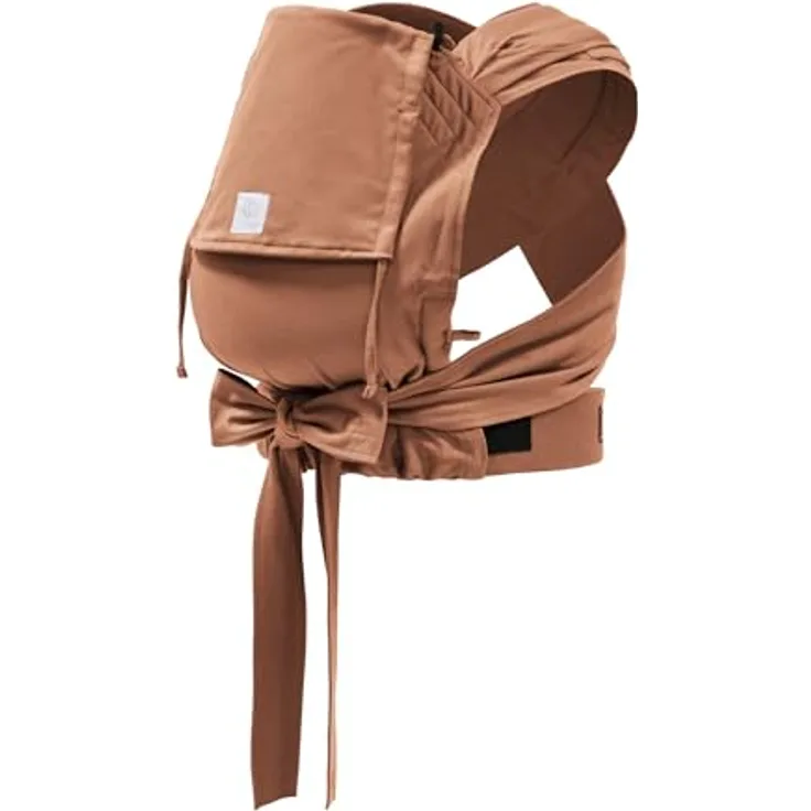 Stokke Limas™ Babytrage, Half Buckle Babytrage aus Bio-Baumwolle mit verstellbarem Steg und Schulterpolstern, Valerian Beige