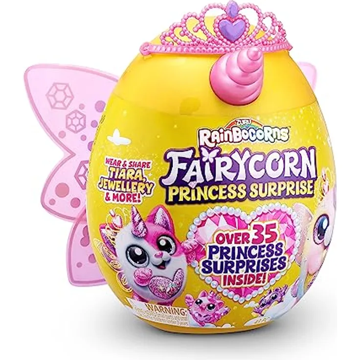RainBocorns Fairycorn Princess 6 Series 9281, Teddybär mit Zubehör, rosa, für Kinder ab 3 Jahren