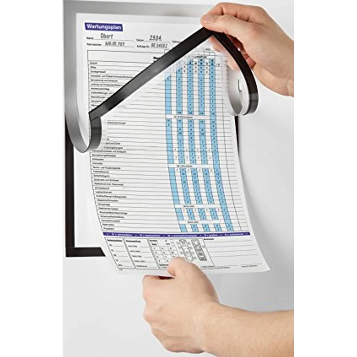 Durable Info-Rahmen Duraframe Magnetic Note (A4, offener Magnetrahmen mit Stifthalter), 1 Stück, schwarz, 498901 – Bild 4
