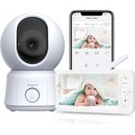 ARENTI Baby Monitor: 1080P Kamera, 5’’ Screen, Nachtsicht, PTZ, EIN-Touch-Anruf, VOX, Gefahrenzonen, Bewegungserkennung, Musik - Ideal für Babypflege