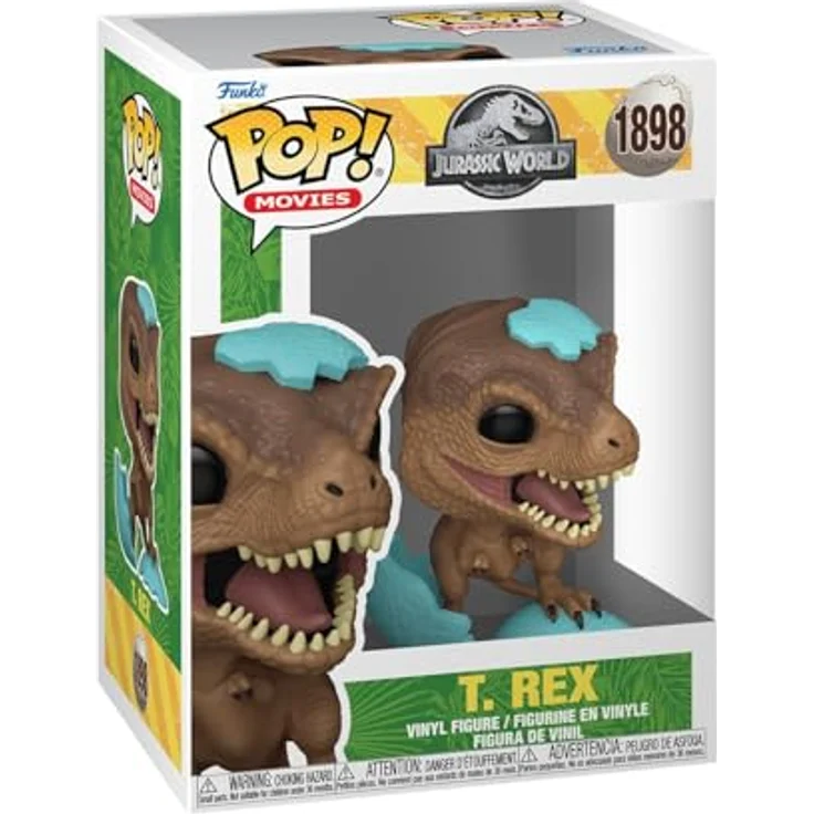 Funko POP! Movies: Jurassic World T.Rex, Sammelbare Vinylfigur, 9,5 cm, Offizielles Merchandise für Sammler und Fans – Bild 1