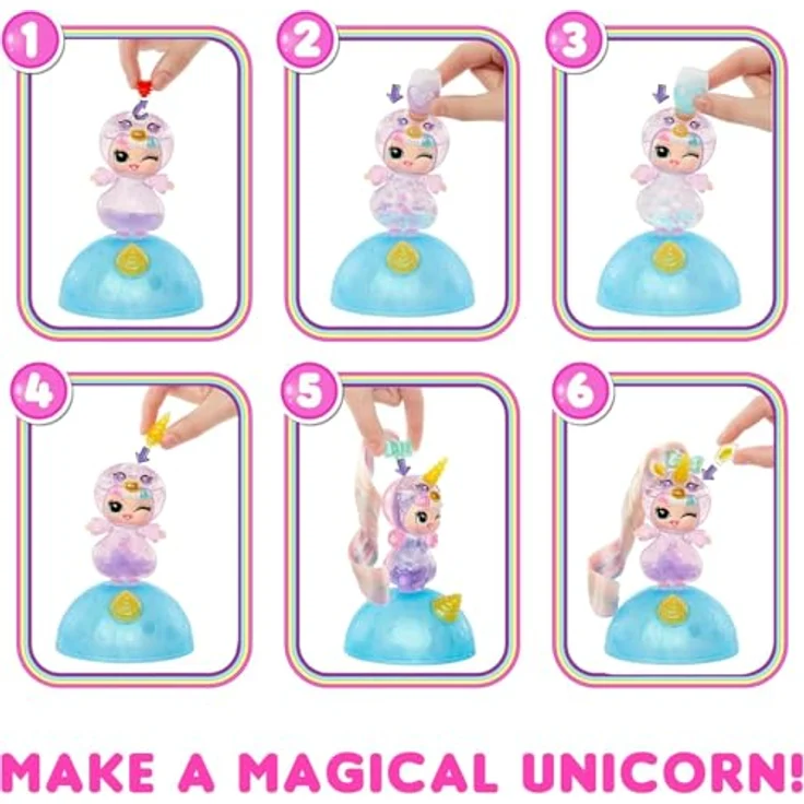 L.O.L. SURPRISE! Anziehpuppe L.O.L. Surprise Unicorn Tots, transparenter Körper, Lavalampen-Effekt, Einhornkopf – Bild 3