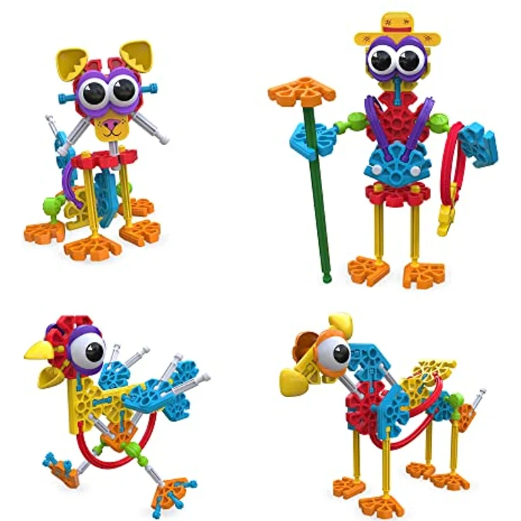 K'Nex Kid K'NEX Farmin' Friends 20 Model Building Set 61pc, Bauernhofthematik, lehrreich, ab 3 Jahren – Bild 2