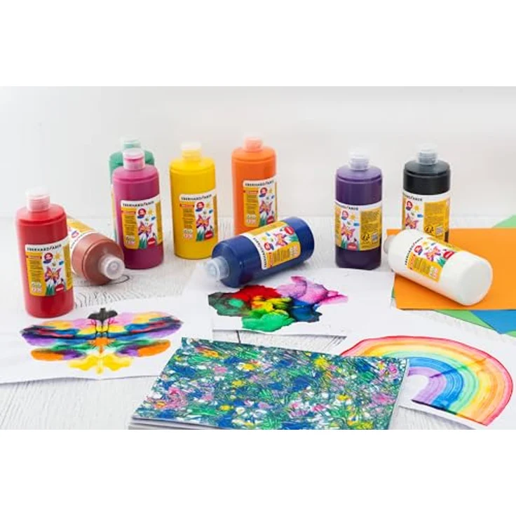 Eberhard Faber Transparentmalfarbe EFA Cromix pink, 500 ml, ungiftige Bastelfarbe für kinderfreundliche Kreativprojekte – Bild 2