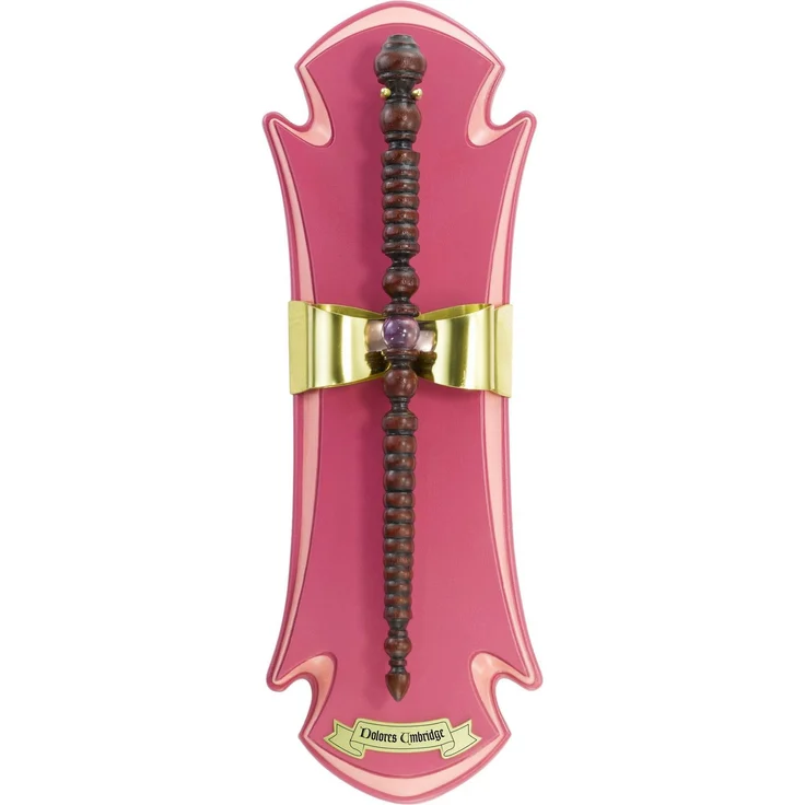 Noble Collection Harry Potter Replik Zauberstab Dolores Umbridge, 27 cm mit Wandhalterung – Bild 1