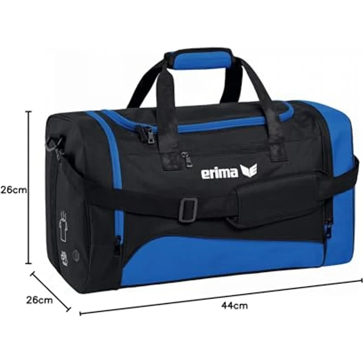 Erima Club 1900 2. 0 Sporttasche S 44x26x26cm / 30 Liter, new royal/schwarz - Preisvergleich – Bild 3