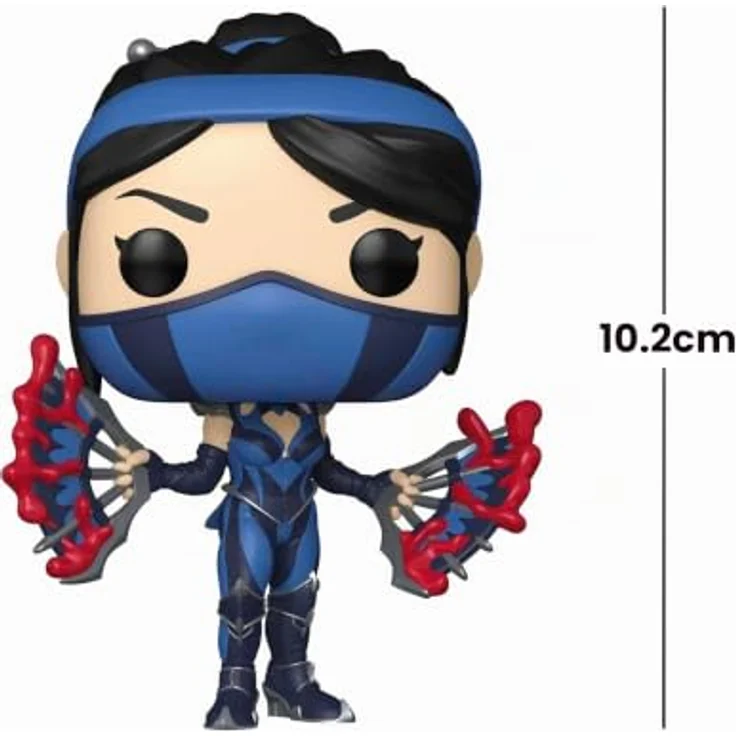 Funko Pop! Games: Mortal Kombat - Kitana #1074, Vinyl-Figur, ca. 9 cm groß, in Fensterbox – Bild 3
