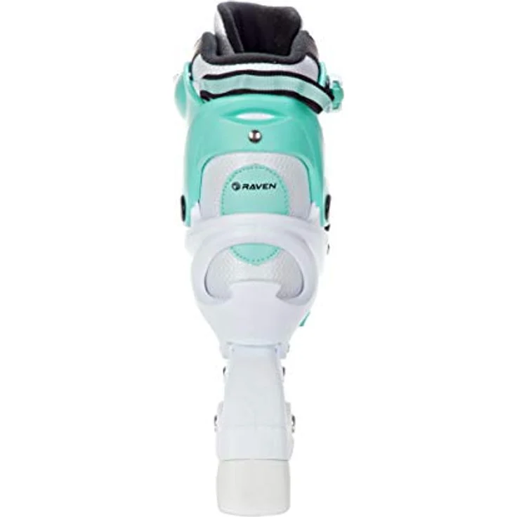 RAVEN Profession Inlineskates Inliner 2in1 mit Schlittschuhen verstellbar (White/Mint ohne Kufen, 31-35) – Bild 5