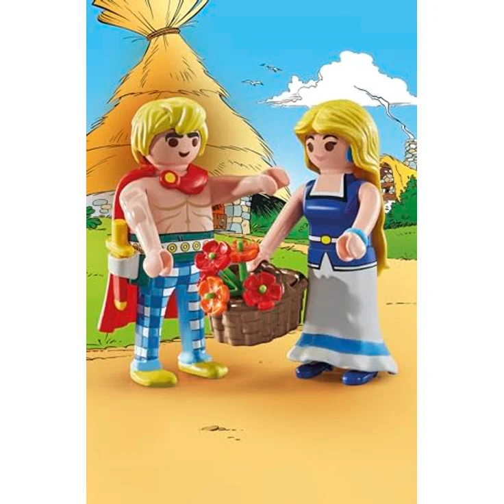 Playmobil® Konstruktions-Spielset Tragicomix und Falbala (71544), Asterix, (14 St), Made in Europe – Bild 3