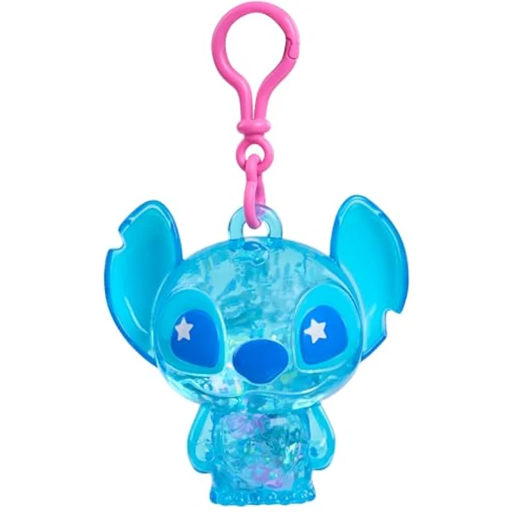 Just Play Stitch Movie Blind Bag Clip On, 7,6 cm große glitzernde Spielzeugfigur mit Anhänger und bunten Perlen, transparent – Bild 5