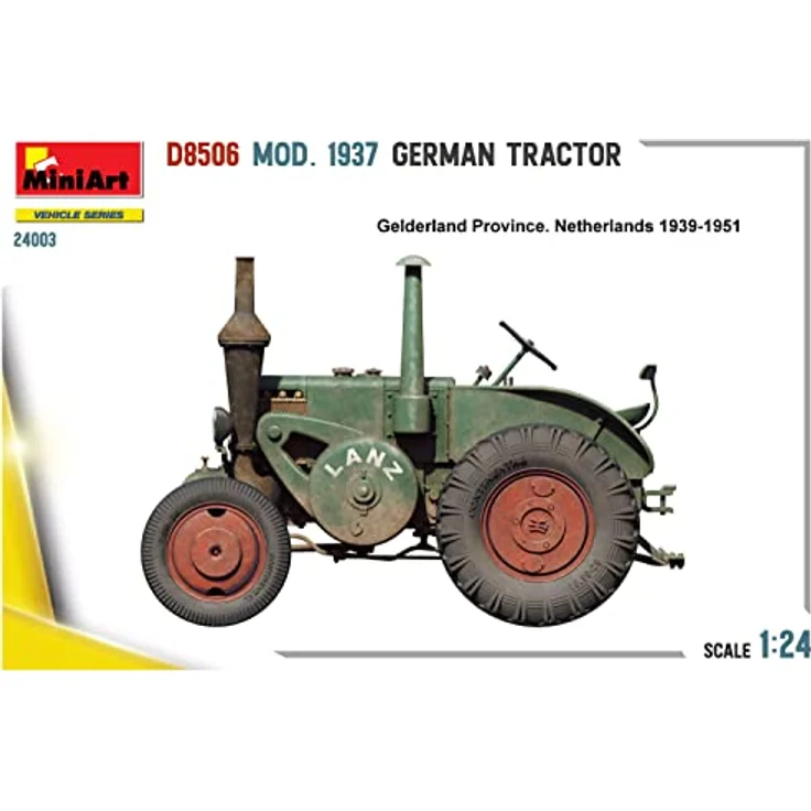 Mini art D8506 Ackerschlepper Modell 1937, Standmodell im Maßstab 1:24 mit detailreichen Gravierungen und Photoätzteilen – Bild 12