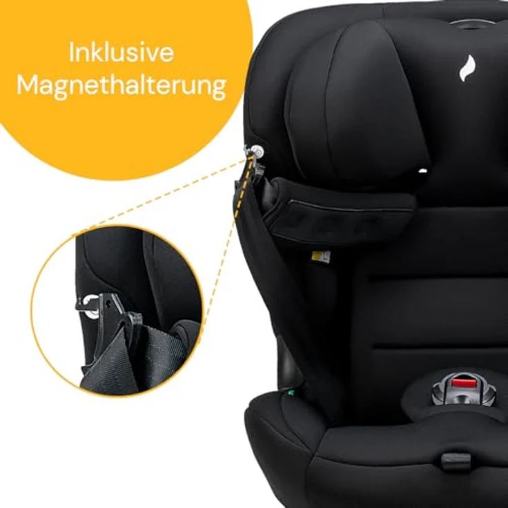 Osann Kindersitz Taos 360 midi, drehbar für Reboarder bis 150 cm, inklusive Isofix-Basis & Toptether, Schwarz – Bild 7
