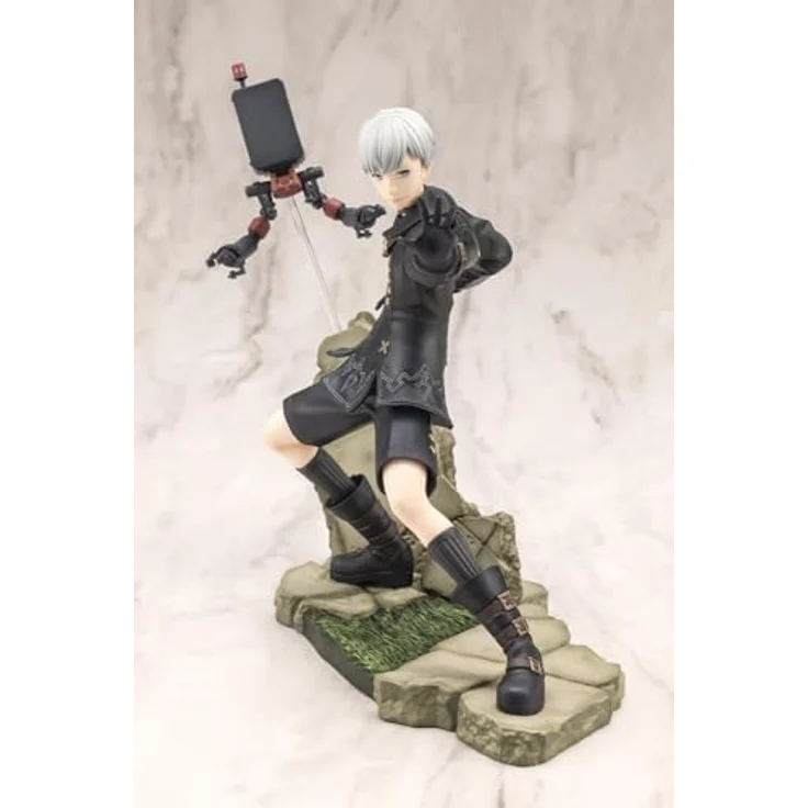 Kotobukiya Nier:Automata Ver. 1.1a ARTFX J Statue 1/8 9S, detailreiche PVC Sammelfigur, 18 cm, zusammensteckbar – Bild 10