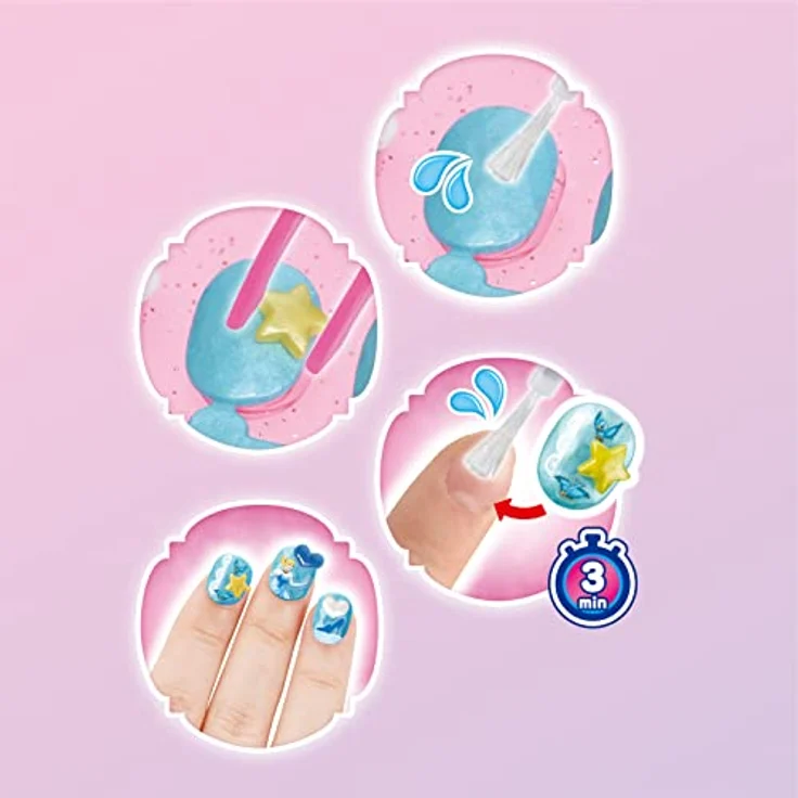 Aquabeads 35006 Disney Prinzessinnen Nagelstudio - Nageldesign, Kunststoff, Rund – Bild 4
