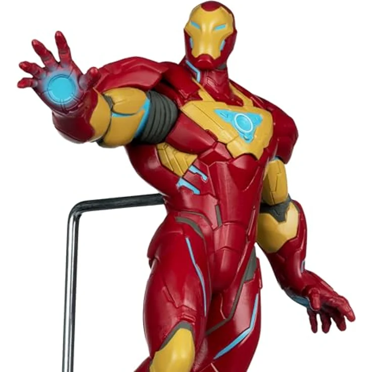 McFarlane Marvel Rivals Collection 1/6 Action Figure Iron Man, 28 cm, inkl. Zubehör und Comicbuch – Bild 1