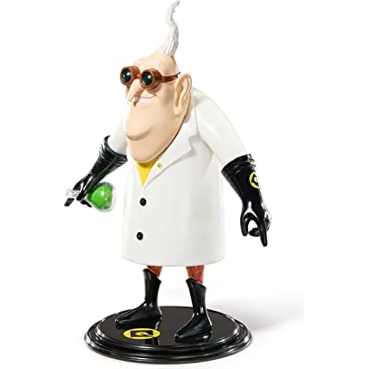 BendyFigs Dr. Nefario, 18.5 cm biegbare und bewegliche Sammelfigur aus Minions mit Stand und Laborbecher – Bild 3