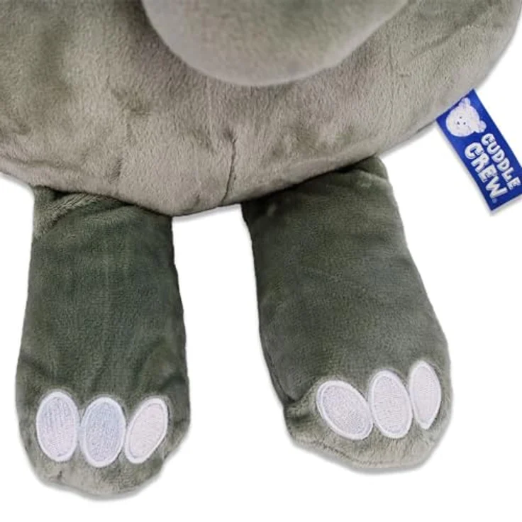 BEMIRO Großer Plüsch Elefant mit Glubschaugen - ca. 50 cm, Kuscheltier in niedlicher Gestaltung, kuschelig weich, ideal als Geschenk – Bild 4