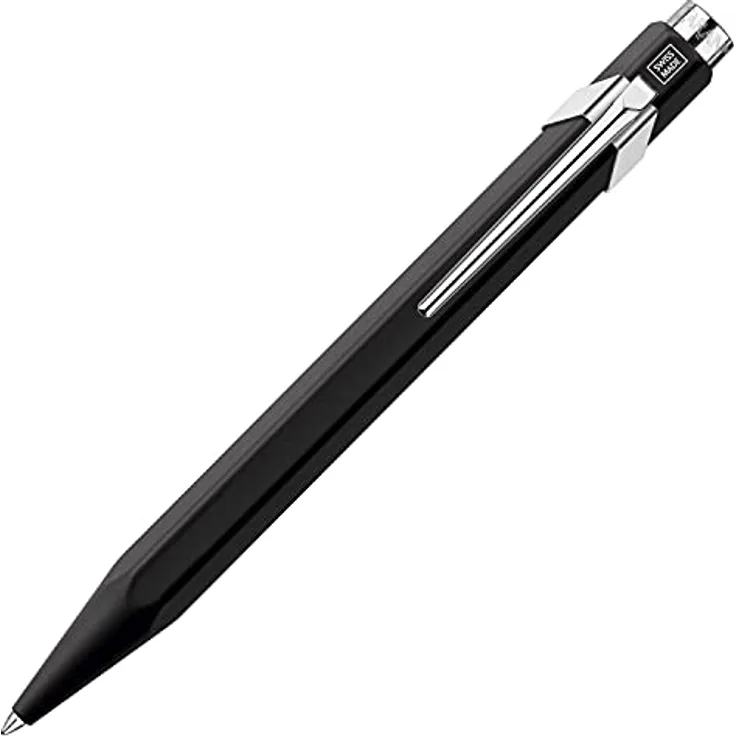 Caran d'Ache 849 Classic, Roller mit Etui, Schwarz, flüssige Tinte für ein fliessendes Schreibgefühl