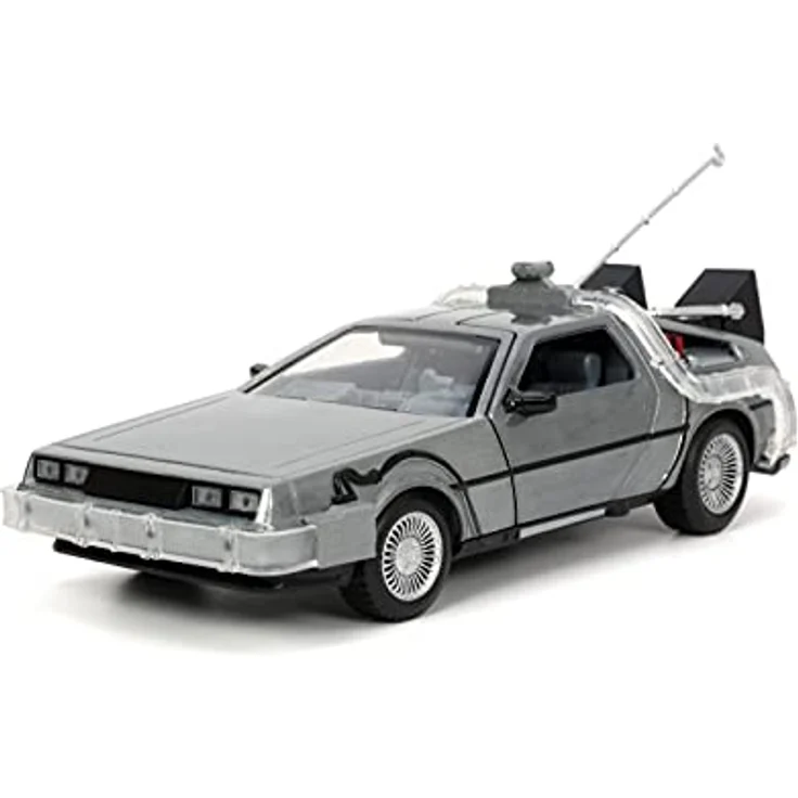 Jada Back to the Future 1/24 Hollywood Rides Zeitmaschine, detailgetreues Diecast-Modell mit hochwertiger Verarbeitung, offiziell lizenziert – Bild 1
